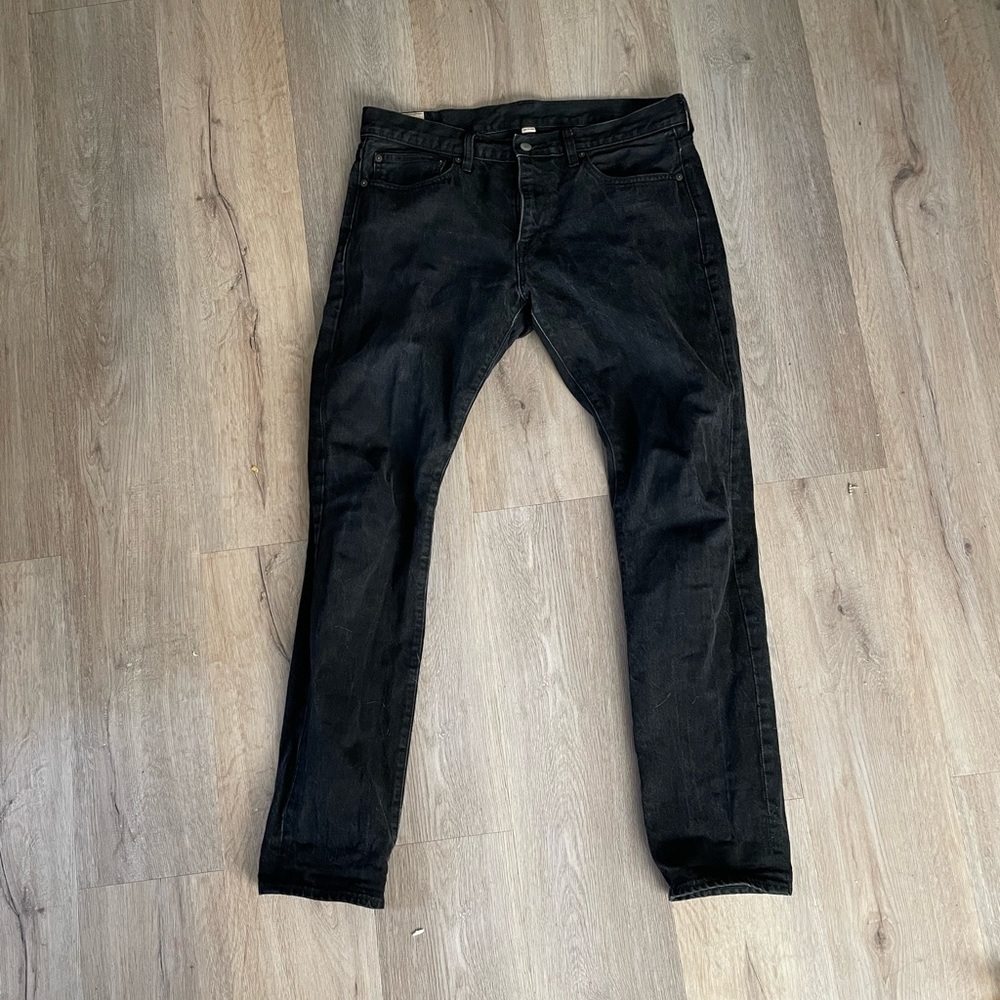 J. Crew 484 Slim Fit Black Jeans 34X34